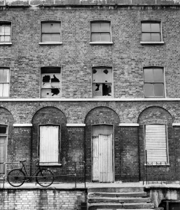 View of British actor Charlie Chaplins native house located at 3 Pownall Terrace View of British actor Charlie Chaplins native house located at 3 Pownall Terrace