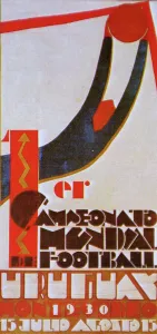 <b class=qtipBold><figcaption>World-Cup-1930-Poster</figcaption></b><br>Official poster of the first Football World Championship that took place in Uruguay in 1930. AFP PHOTO /<br><em>© Copyright Agence France-Presse (AFP) - All Rights Reserved</em> World-Cup-1930-Poster