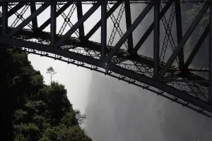 Africa Prints: Zambia-Livingstone-Victoria Falls Bridge-Engenering